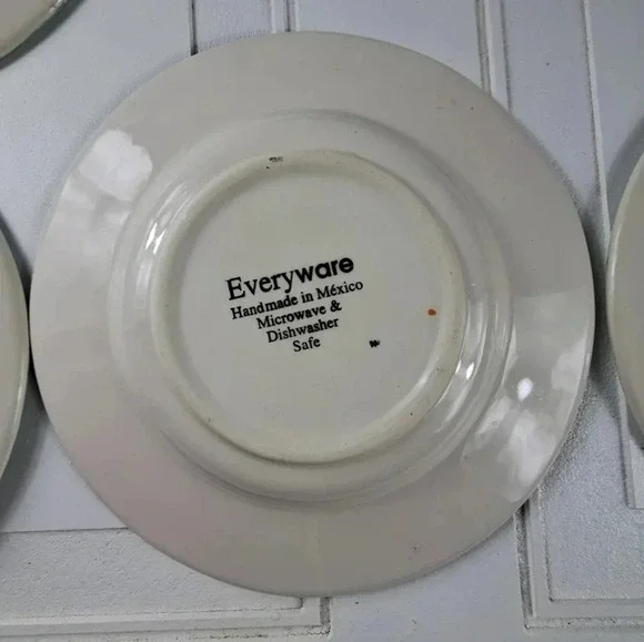 EVERYWARE Green Apple Handmade In Mexico Salad Plates 2 - Picture 4 of 4